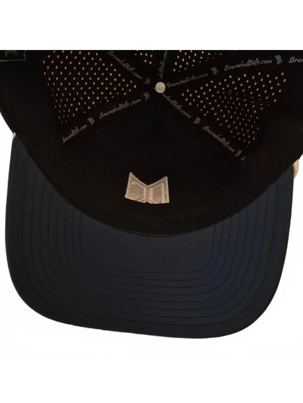 Branded Bills Performance Navy Blue 5 Panel Golf Snapback